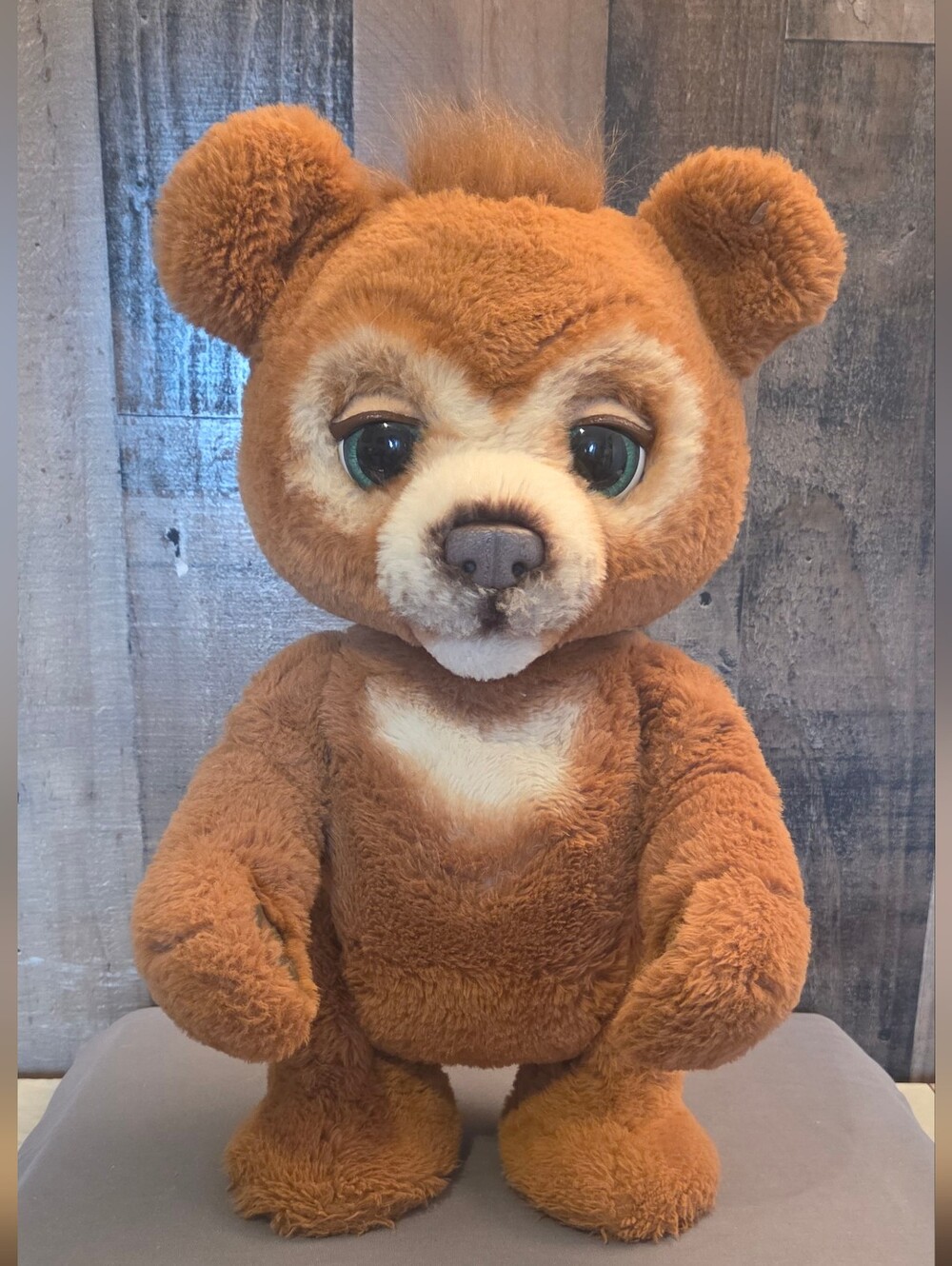 FurReal Cubby The Curious Bear Interactive Animated Talking Plush Toy
